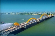 Dragon Bridge Da Nang City Vietnam