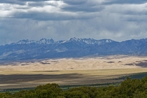 Dramatic weather over Great Sand Dunes National Park 