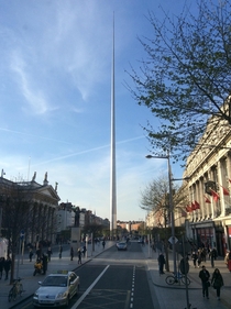 Dublins Spire on a sunny afternoon 