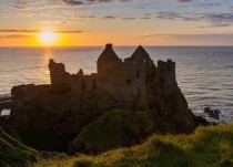 Dunluce Castle in Antrim Ireland 