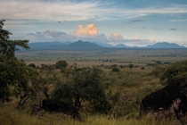 Dusk Kidepo Valley National Park Northeast Uganda 