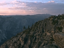 Dusk Yosemite Valley CA USA 
