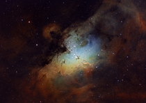 Eagle Nebula in Narrowband 