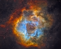 EAPOD st April   The Rosette Nebula  Konstantinos Tsekas  The hole at the Rosettes heart has puzzled astronomers for decades But research led by the University of Leeds offers an explanation