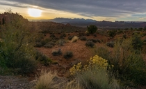 Early morning hours near Moab UT 