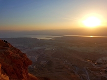 Early sunrise in Masada Israel This photo was taken after a vicious climb at AM 