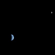 Earth and our Moon as viewed from Mars x