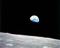 Earthrise Photograph taken from lunar orbit by astronaut Bill Anders on December   during the Apollo  mission  years ago 