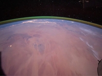 Earths Green Glow Seen from the ISS Image CreditESA