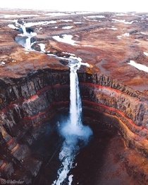 East Icelands highest waterfall  - Instagram hrdur