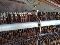 Eastern Oregon ghost town abandoned  piano