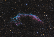 Eastern Veil Nebula taken with a stock DSLR from my backyard 