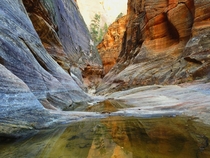 Echo Canyon in Zion National Park Utah 