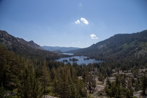 Echo Lake Sierra Nevada Mountains in California 