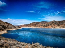 Echo Reservoir along I- in Utah 