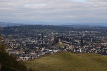 Edinburgh Castle as seen from Arthurs Seat 