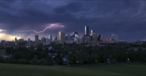 Edmonton Canada during a thunderstorm last night