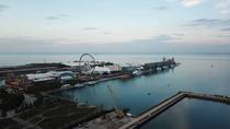 Empty Navy Pier Chicago