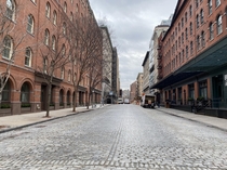 Empty New York City Street
