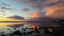 End of the day Morecambe Bay UK 