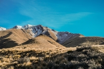 End of winter at Lindis Valley New Zealand 