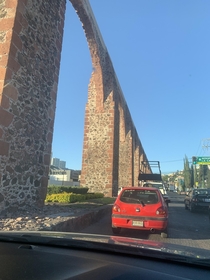 Endless modern aqueducts in Quertaro Mexico