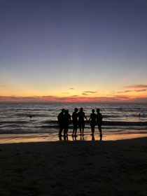 Enjoying the Phuket sunset with my brothers