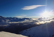 Enjoying the view above the clouds Slden Austria x 