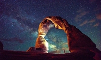 Entering a Portal to another Universe Delicate Arch Utah 