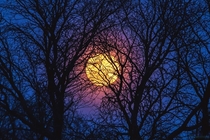 Equinox moon in the sky of Rochester  NY 
