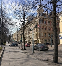 Esplanadi avenue in Helsinki Finland 