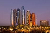 Etihad Towers View From Emirates Palace Abu Dhabi UAE