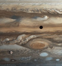 Europa and The Shadow of Io over Jupiter