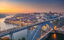 Evening in Porto Portugal