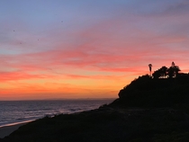 Evening sky of the Algarve Portugal