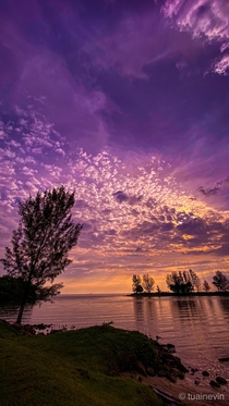Evening Sunset at Tanjung Batu Beach Bintulu Sarawak MALAYSIA 