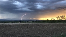 Evening thunderstorm Denver CO 