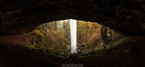 Eye of the Waterfall Silver Falls Oregon  by Jarred Decker jdphotopdxcom