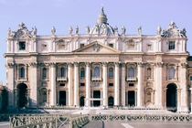 Facade of The Papal Basilica of St Peter in the Vatican Photo credit to iam_os