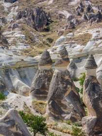 Fairy chimneys Cappadocia region Turkey 