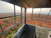 Fall colors from an abandoned Minnesota fire watch tower 