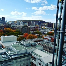 Fall view in Montreal from ft up