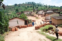 Farming village in Rwanda 