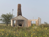 Farmstead ruin near Cooperton OK