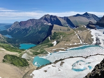 Favorite view in Glacier National Park MT Grinnell Overlook via Granite Park Trail  x  