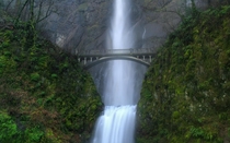 Feel the cold drizzle on your skin at Multnomah Falls 
