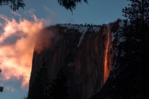 Firefall in Yosemite National Park 