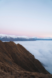 First light in the mountains of New Zealand 