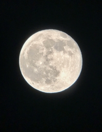 First post here and first photo I have taken of the moon Using a basic Maksy telescope and iPhone XR