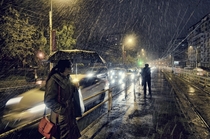 First snow in Bucharest  Photo by Vlad Eftenie